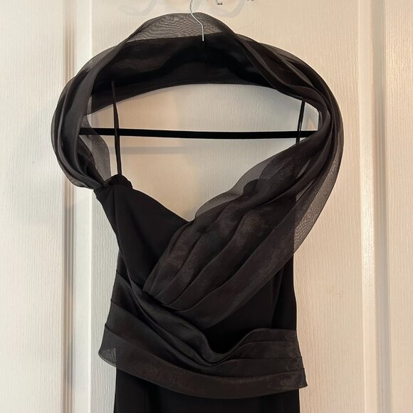 One-of-a-Kind Black Tie Affair” Gown Sz 2 - Picture 3 of 6